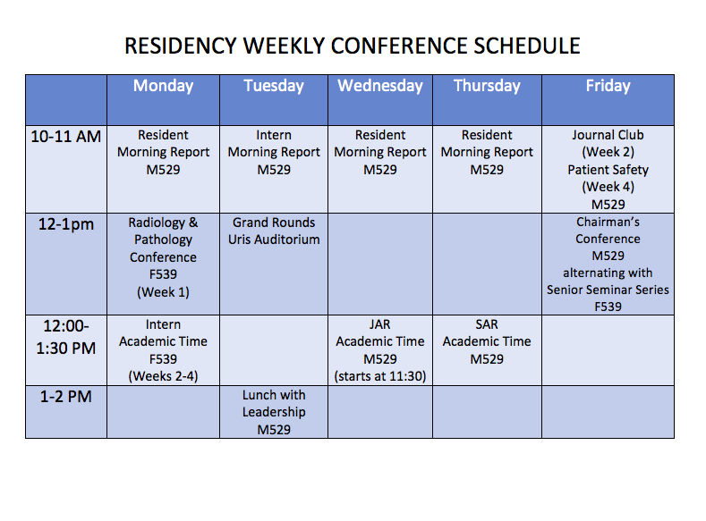 Photo COnference Schedule