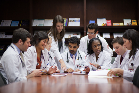 Dr Boutin Foster and Medical Students